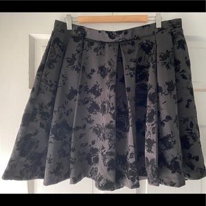 Black velvet torrid skirt